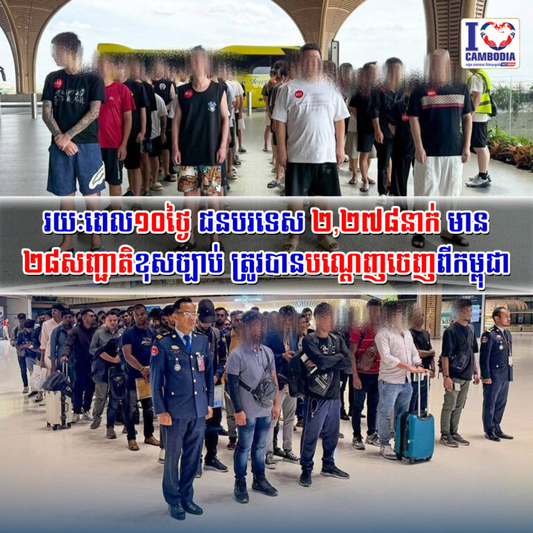 រយៈពេល១០ថ្ងៃ_ជនបរទេស_២,២៧៨នាក់_មាន២៨សញ្ជាតិខុសច្បាប់_ត្រូវ_បាន_បណ្ដេញ